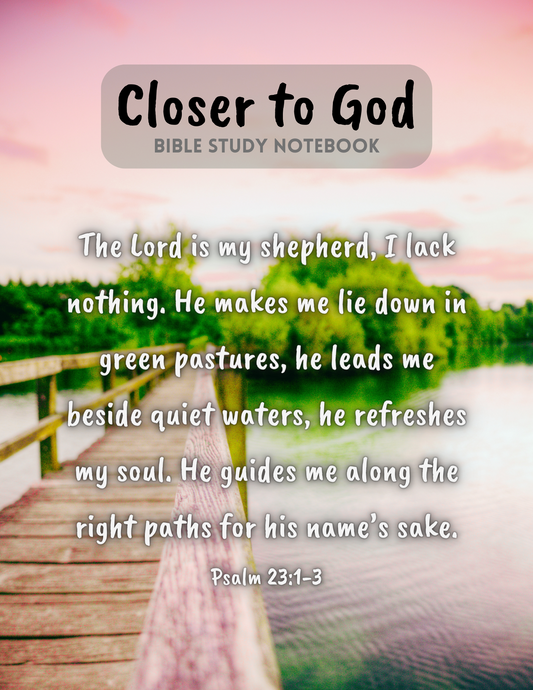 Closer to God Bible Study Notebook (C)