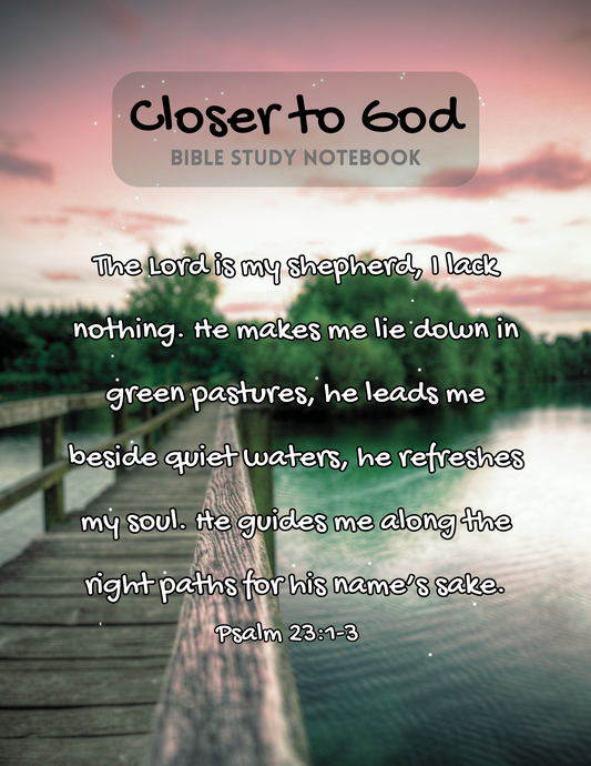 Closer to God Bible Study Notebook (H)