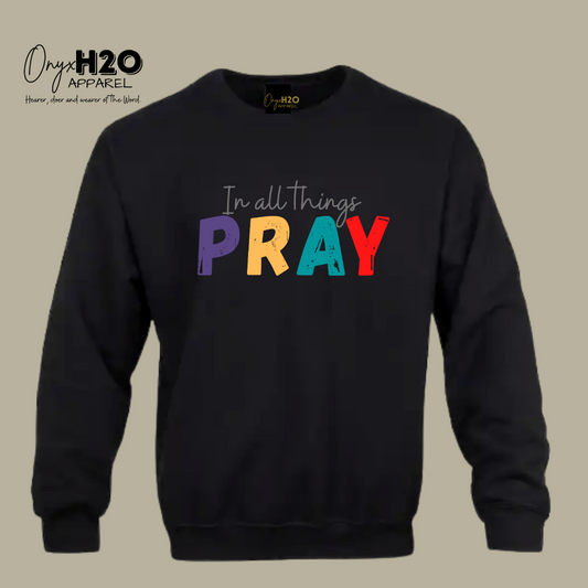 **NEW**  In All Things Pray Crewneck Sweatshirt
